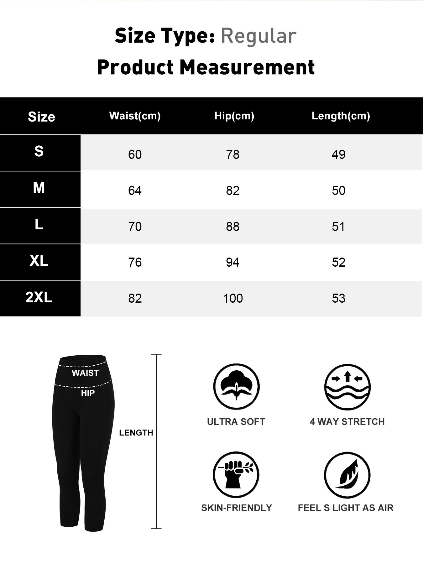 4-Pack yoga pants Sports Leggings For Women, High-Waisted Cropped Yoga Pants With Pockets, Women's Super Soft High-Elastic Capri Leggings - Full Coverage No See-Through Workout Pants, Solid Color Athletic Yoga Running Capris