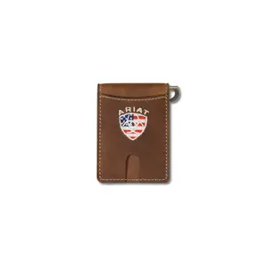 Men's Flag Shield Clip Wallet