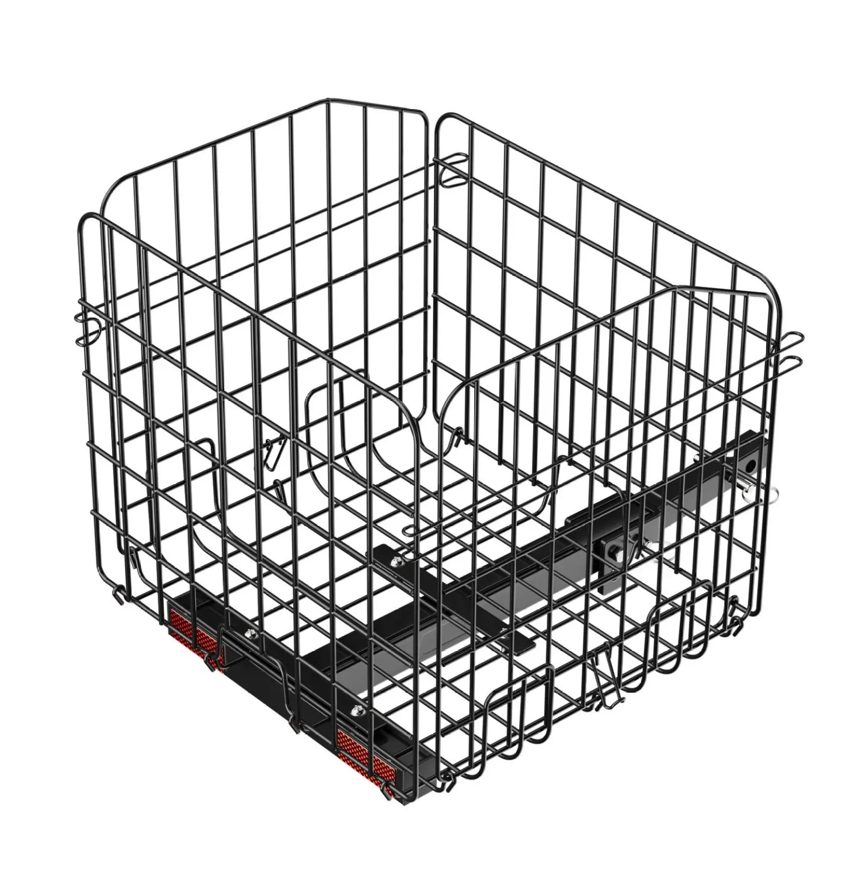 Scooter Rear Basket - Folding Metal Wire Basket - Heavy Duty Cargo Basket for Mobility Scooters - 33lbs Capacity - Compatible with Golden, Drive, Pride Foldable
