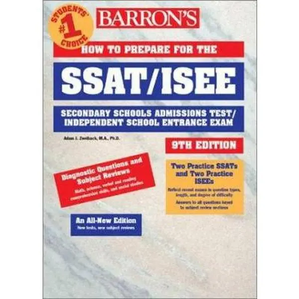 USED Book - Barron's How to Prepare for the Ssat/Isee: Secondary School Admission Test/Independent School Entrance Exam (BARRON'S HOW TO PREPARE FOR HIGH SCHOOL ENTRANCE EXAMINATIONS) by Max Peters (Paperback) - english