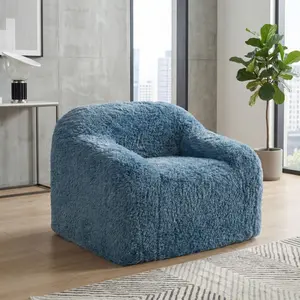 Vander Accent Chair In-A-Box Contemporary Faux Fur Lounge Chair (40.6”W) by FOA