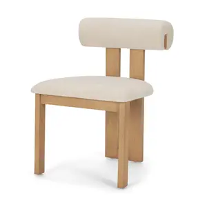 Tilly Cream Chenille Dining Chair - Set of 2