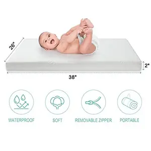 Pack N Play Mattress Topper – 2” Soft Foam Soft Memory Foam Supportive Memory Foam