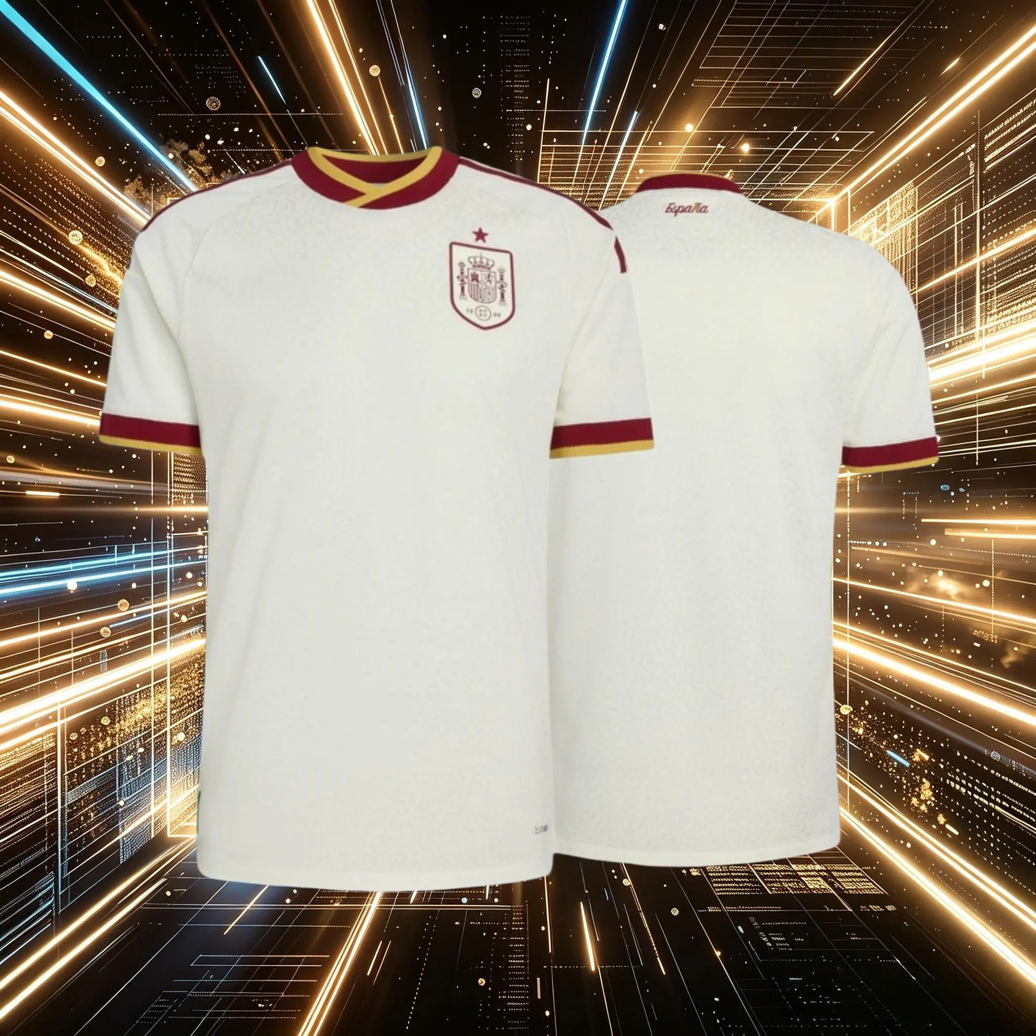 2026 Spain Home And Away Red And White 19# Lamine Yamal 20# Pedri Short And Long Sleeve Soccer Jersey Fans Version