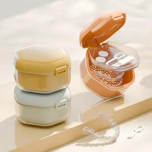 Orthodontic Braces Box Invisible Braces Dental Orthodontic Retainer Storage Box Portable Box Denture Storage Cleaning Box