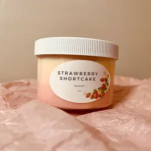 Strawberry Shortcake Glossy Butter Slime