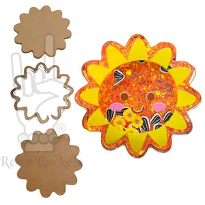 Sun Snow Globe Shaker Blank Kit