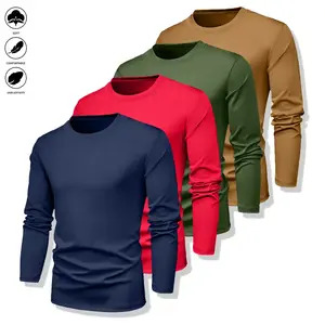 One pack contains four pieces: men’s long-sleeve T-shirts and men’s casual athletic crewneck long-sleeve tops. Soft, warm, and comfortable, they can be worn as stylish inner layers and are suitable for everyday gym workouts. Men’s long-sleeve T-s graphic