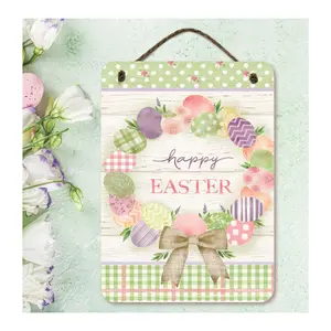 Courtside Market Easter Egg Wreath green 12x16Artboard with T