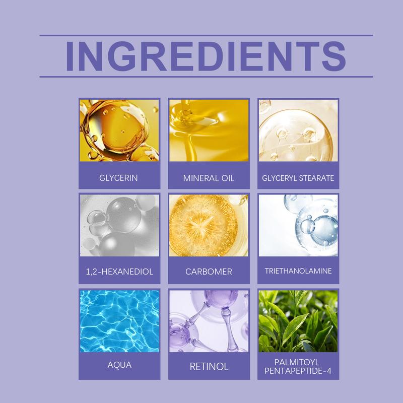 Hoygi Retinol Firming Cream Gentle Anti-Aging Deep Nourishment Firms Skin Minimizes Pores Repair Cream Safe for Sensitive Skin