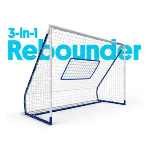 Rebounder Goal - 4ft x 6ft Portable Soccer Training Equipment for All Surfaces Indoor & Outdoor