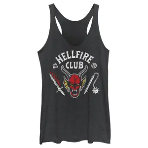 Women's Stranger Things Hellfire Club Costume Racerback Tank Top