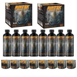 Rintek Urethane Truck Bed Liner Kit - Black 2 Gal, 3:1 Mix, Durable Protective Coating