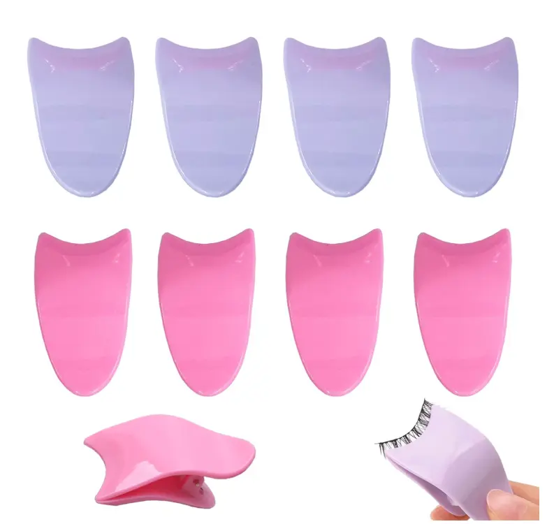 8Pcs Artificial Eyelash Auxiliary Clip, Lash Clip Applicator False Eyelashes Applicator Tool for Wear Eyelashes