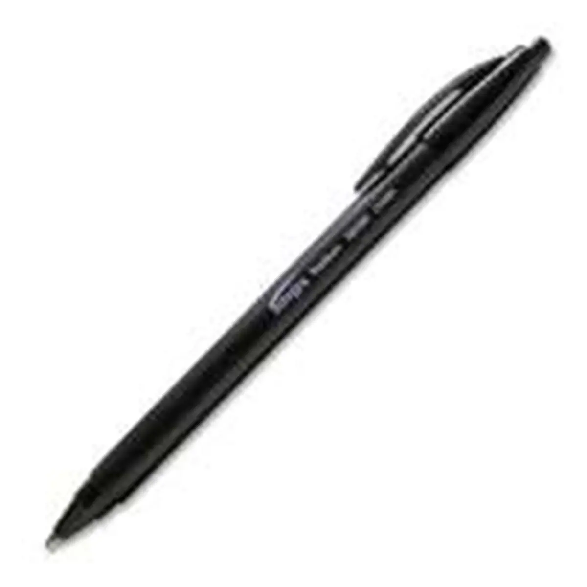 New Integra 38089 Retractable Ink Pens & Refills - Triangular-Shaped Barrel, Medium Tip, High Percentage Recycled Material, Recycled Plas., Clip, 0.25 lbs, 6x2x1 in, Ideal for Office Workers (Black Ink)