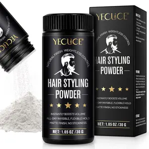 YECUCE Hair styling Powder 30g, easy to use, matte effect, oil-free and no greasy residue, quick styling, long-lasting effect, professional hair styling powder, Volumizing Powder, Texture Powder