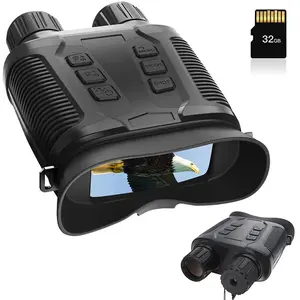 4K Night Vision Binocular, 1 Count 36MP Telescope with 10X Optical 8X Zoom, Infrared Digital Large Battery Capacity Night Vision Binoculars
