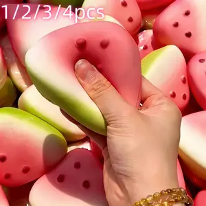 1/2/3/4pcs，Cute Watermelon Squishy Toys, Slow Rebound Stress Relief Finger Toy, Super Soft Squeeze Toy, Kids & Adults, Anxiety Relief Sensory Toy