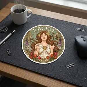 Resist Sticker, Feminist Inspired Political Protest Human Rights Social Justice Stickers