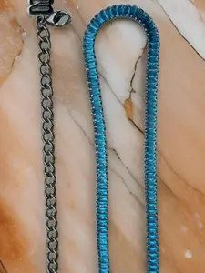 Vivienne Light Blue Jewel Straps Replacement Bra Straps for your Strapless Bra Elegant Womenswear