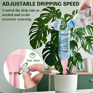 【TikTokShopBlackFriday Free Shipping 】4 Pack Self Watering Spikes for Plant,Self Watering Planter Insert,Automatic Plant Watering Spikes Devices for Indoor Outdoor Potted Plants with Adjustable Control Valve Switch