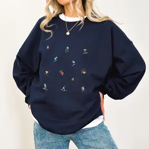 Skiing Sweatshirt Apres Ski Sweatshirt Christmas Shirt Minimal Crewneck Holiday Sweatshirt Crewneck Christmas Sweatshirt Winter Sweatshirt 01E