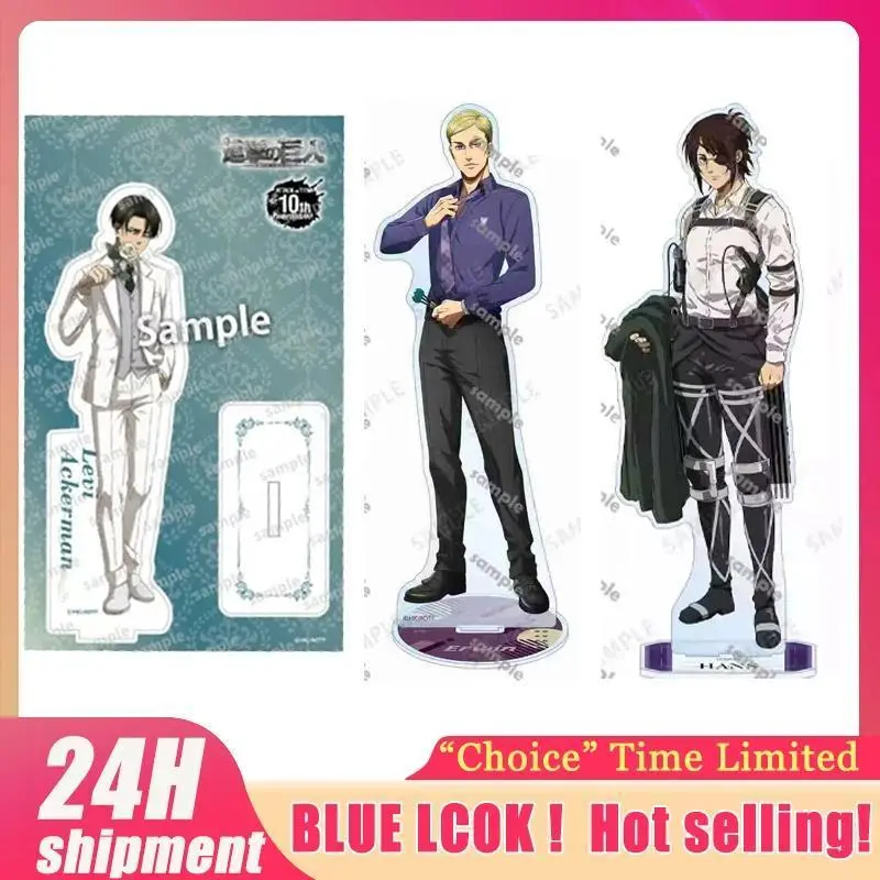 Attacking Giants Levi Figurine Acrylic Stand Hange Acrylic Ornaments Collectible Erwin Cosplay Prop Eren Cute Accessory Toys