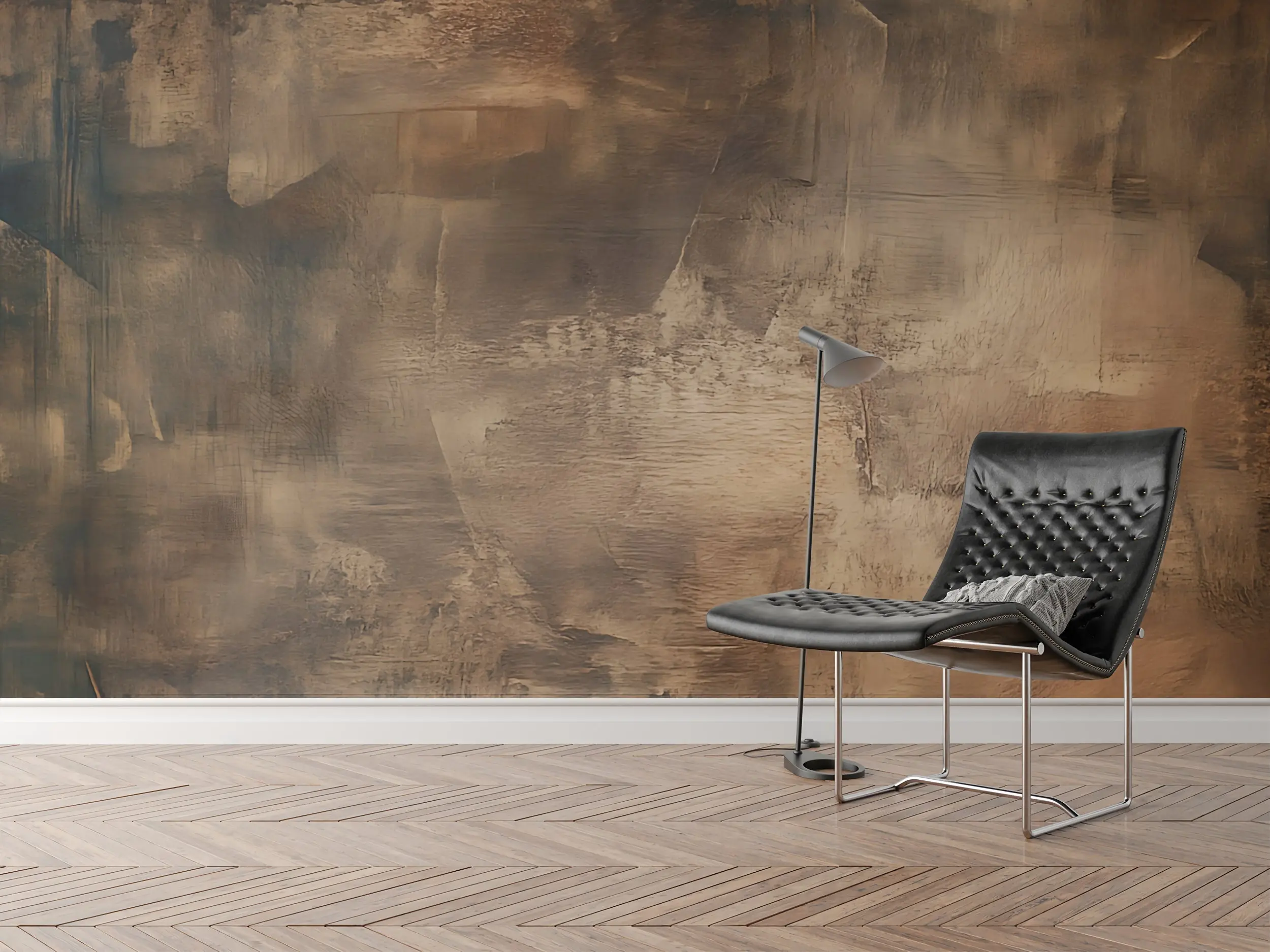 Earthy Leather — Luxe Textures Luxury Wallpaper Mural