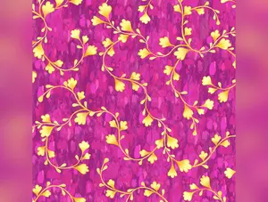 Hootie Patootie - Vines Fuchsia by Jeremiah Ketner
