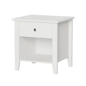 Lavish Home End Table with Drawer Traditional Style Table