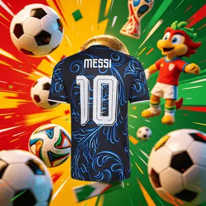 2026 Away 10# Messi Argentina Short and Long Sleeve Soccer Jersey
