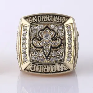 fashion  metal  large ring football 2009 championship ring men's jewelry