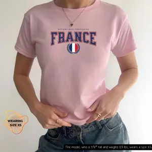 France Baby Tee, French Pride Baby Tee, Paris Aesthetic , France Souvenir Gift, french girl tee