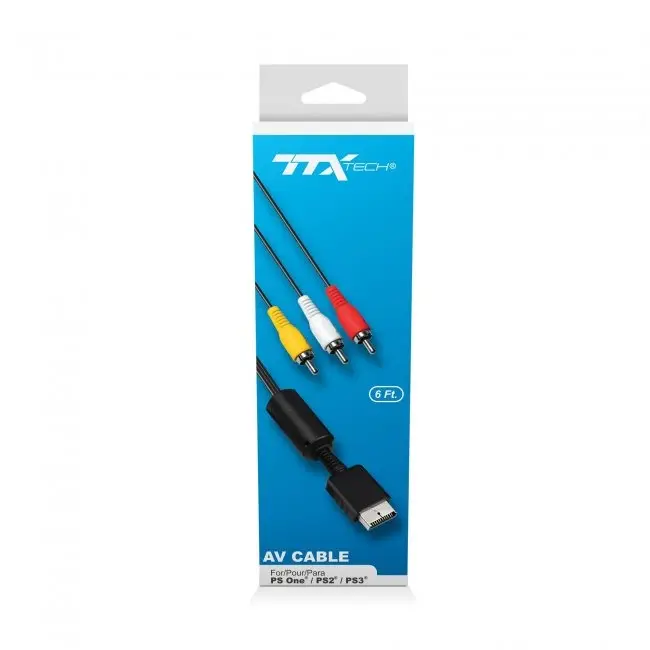 TTX Tech AV Cable for PSone, PS2, and PS3 TTX Tech AV Cable for PSone, PS2, and PS3