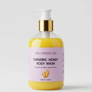 Skin Studio 211 Turmeric Honey Body Wash - Brighten & Soften Anti-Acne Cleanser (300ml)