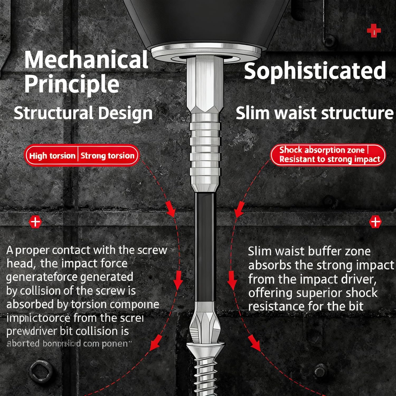 SDFC 25 50 65 70 90 150mm 1 Set High Magnetic Screwdriver Drill Bit Set Premium S2 Steel Strong Magnetism Non Slip Long Reach Driver Bits for Electric Drill Impact Driver Home DIY and Professional Repair Projects