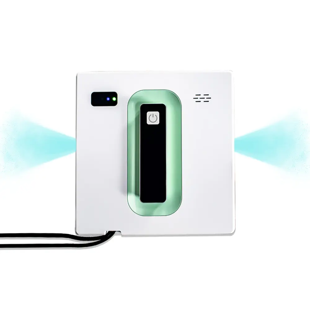 Window Cleaning Robot, Automatic Window Cleaner Robot with Dual Water Spray, 3000Pa Suction Power, Robotic Window Cleaner with App & Remote Control, White