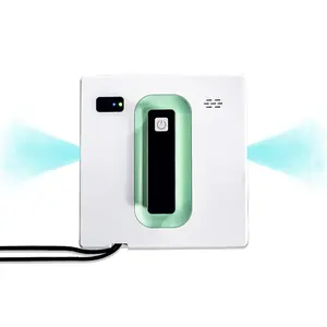 Window Cleaning Robot, Automatic Window Cleaner Robot with Dual Water Spray, 3000Pa Suction Power, Robotic Window Cleaner with App & Remote Control, White