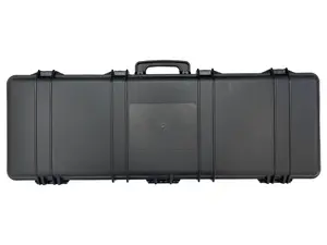 Large Hard Storage Case with Foam Interior Lockable Carry Case (42 Inch, Black)