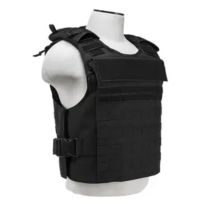 External Pockets Vest Carrier [2XL-4XL] Weight Vest For Training Adjustable Black Water-Resistant Breathable Comfortable Unisex