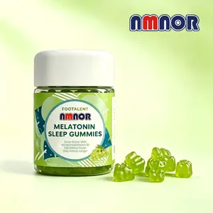 NMNOR 6mg Melatonin Gummies + 4mg Vitamin B6 - Extra Strength Sleep Aid for Faster Fall Asleep & Deep Rest - No Morning Grogginess Relaxation Supplement for Adults - Sea Salt Green Grape Flavor, 60 Chewable Count (30 Day Supply) - Green Grape Flavor, 60ct