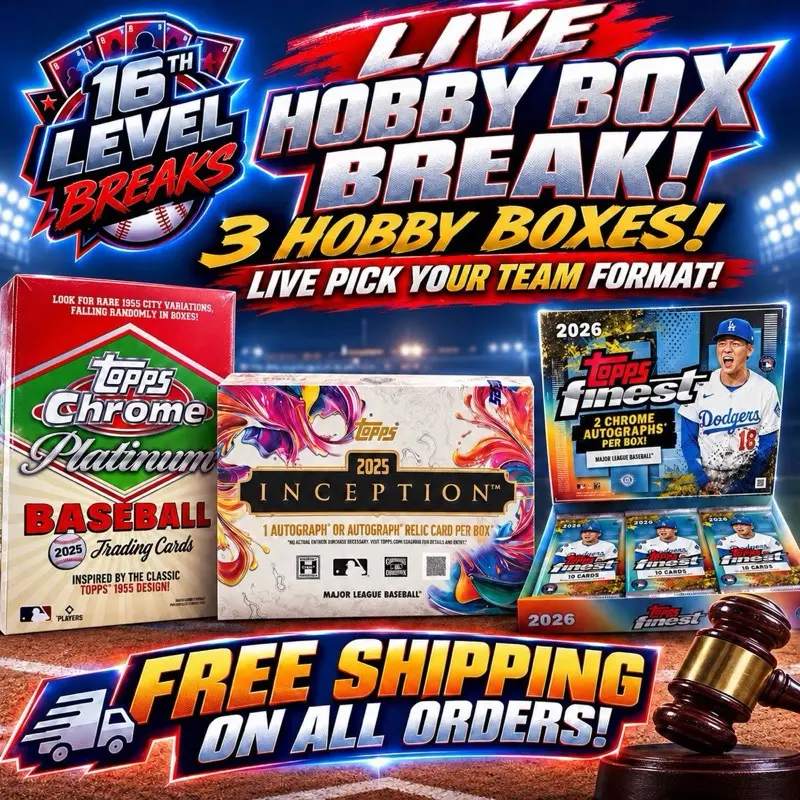 3 Box Team Break: Chrome Platinum, Finest & Inception
