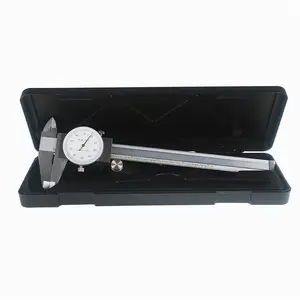 6" Dial Caliper 0.001 Stainless Steel Caliper Measuring Tool 4-Way Measurement with Plastic Case
