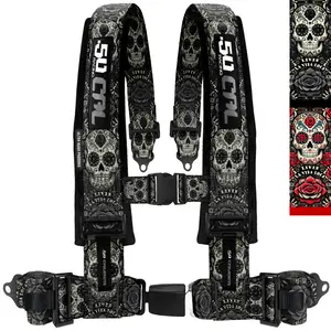 50 Caliber Elite Racing Harness 4 Point Ultra Kush Padding 2" & 3" with Push Button Release for UTV Enthusiasts 50 Caliber Elite Racing Harness 4 Point Ultra Kush Padding 2" & 3" with Push Button Release for UTV Enthusiasts