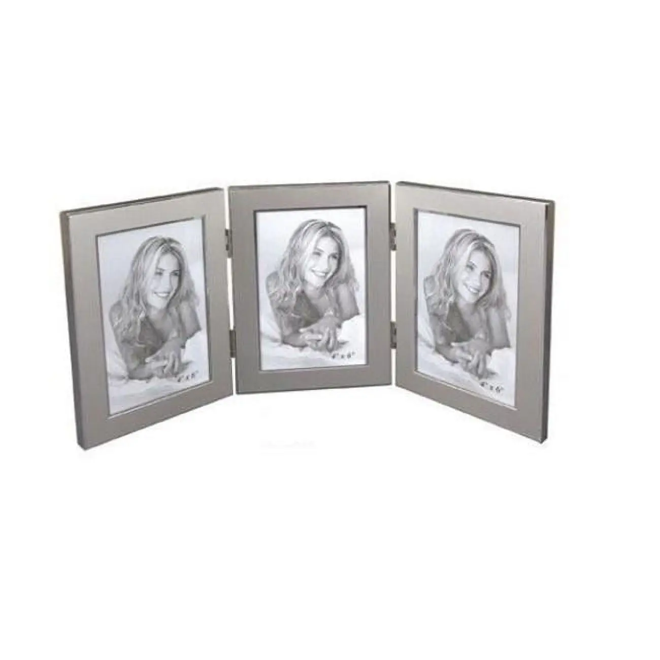 Jiallo 63341 Modern 4x6 in. Jolene Triple Photo Frame, Home Decor Wall-Hanging Accent for Room Decor
