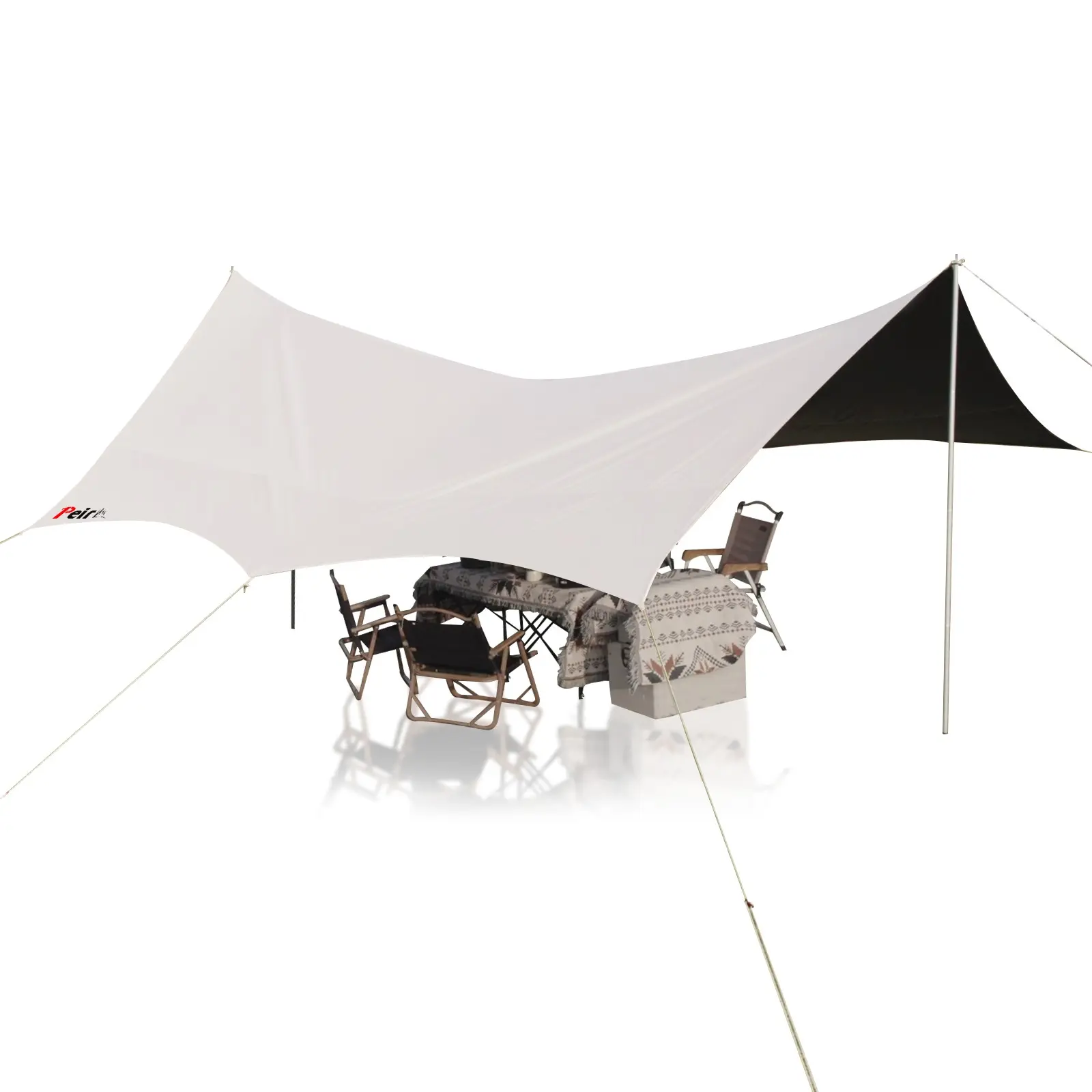 Peirhw Rainfly Tarp - Lightweight, Waterproof & Wear-resistant Shelter with Extra Protection for Camping and Hiking, Easy to Set Up, Hiking / Light Outdoor, Heavy Duty Waterproof Tent Tarps, Foldable Canopy Tent Tarps