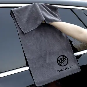 Double-Sided Car Drying Towel, Suede & Coral Velvet Material, Car Detailing Tools, Ideal for Buick Regal Encore Enclave Roayum Park Ave Envista Gl8 Gl6