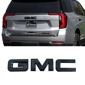 Tailgate GMC Emblem Badge for 2021–2024 Yukon/Yukon XL, 2020–2025 Acadia, 2021–2025 Terrain, Chrome/Matte/Gloss Black 1-Pack Replacement