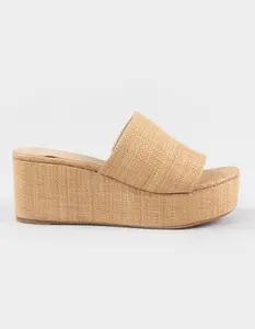 BAMBOO Beyond Womens Wedge Sandals