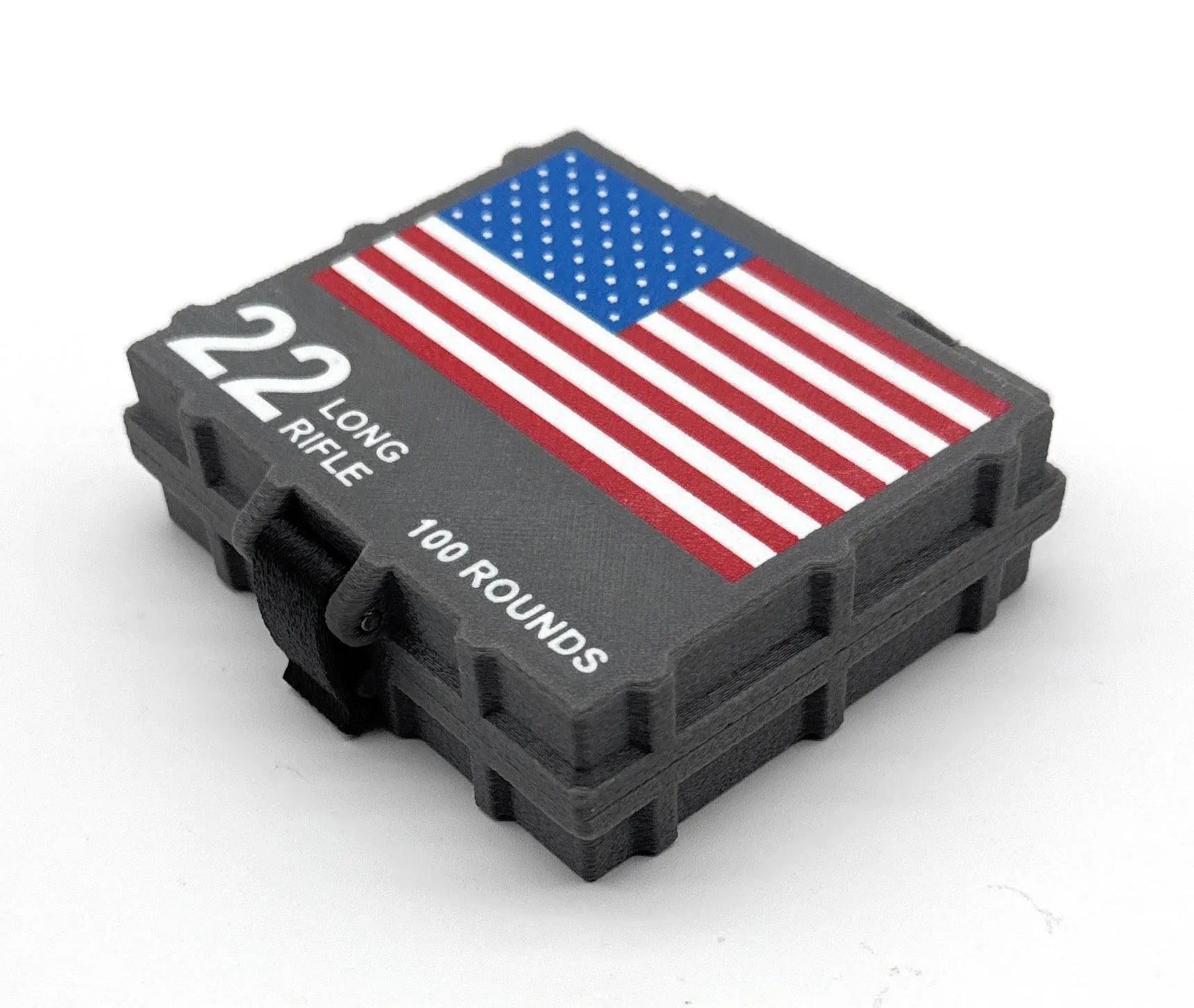 22LR Ammo Box with Patriotic American Flag